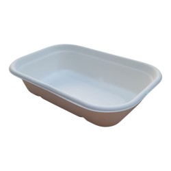 Bandeja BIO Bagazo de Caña 500 ml (17,4 x 12 x 3,8 cm) x 125 un.