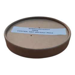 Tapa Cartón Pote Natural 950 cc (Diám 11.5 cm) x 50 unidades