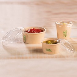 Pote Aderezos 45 cc BAMBOO Natural (x 50 unidades)