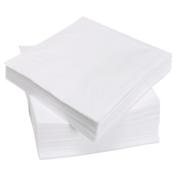 Servilletas 24 x 24 S/Pliego Tissue Blanco (caja x 1500)