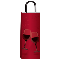 Bolsa para Botella *CELEBRAR* 14 x 8 x 40 cm con manija
