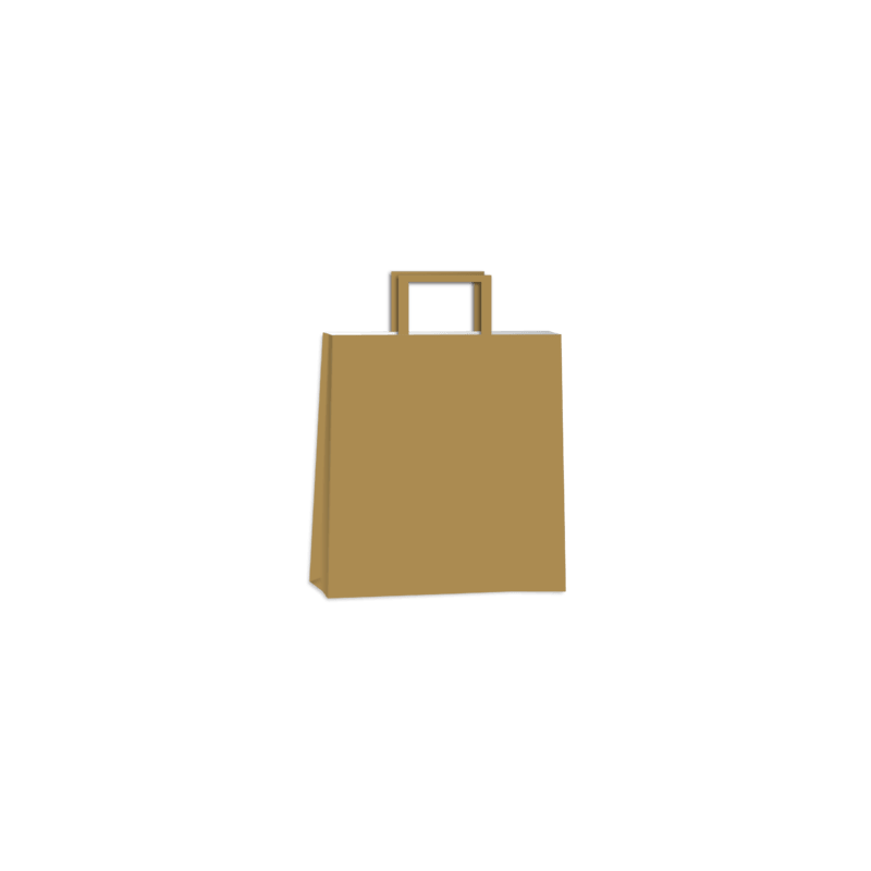 Bolsa Kraft Marrón 36 x 15 x 48 cm con manija (Mod Acuario)