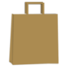 Bolsa Kraft Marrón 36 x 15 x 48 cm con manija (Mod Acuario)