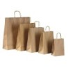 Bolsa Kraft Marron 26 x 17 x 30 cm con manija (Mod Acuario)