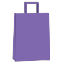 Bolsa Papel Violeta 22 x 10 x 30 cm con manija (Mod Luna)
