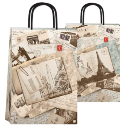 Bolsa Papel *Ciudades* 22 x 10 x 30 cm con manija