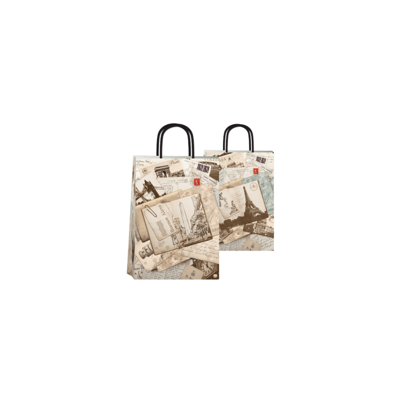 Bolsa Papel *Ciudades* 30 x 12 x 41 cm con manija