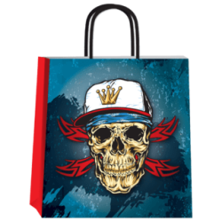 Bolsa Papel *Skull* 22 x 10 x 24 cm con manija