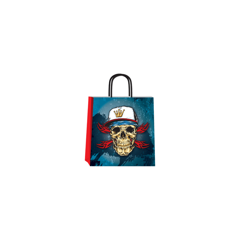 Bolsa Papel *Skull* 22 x 10 x 24 cm con manija