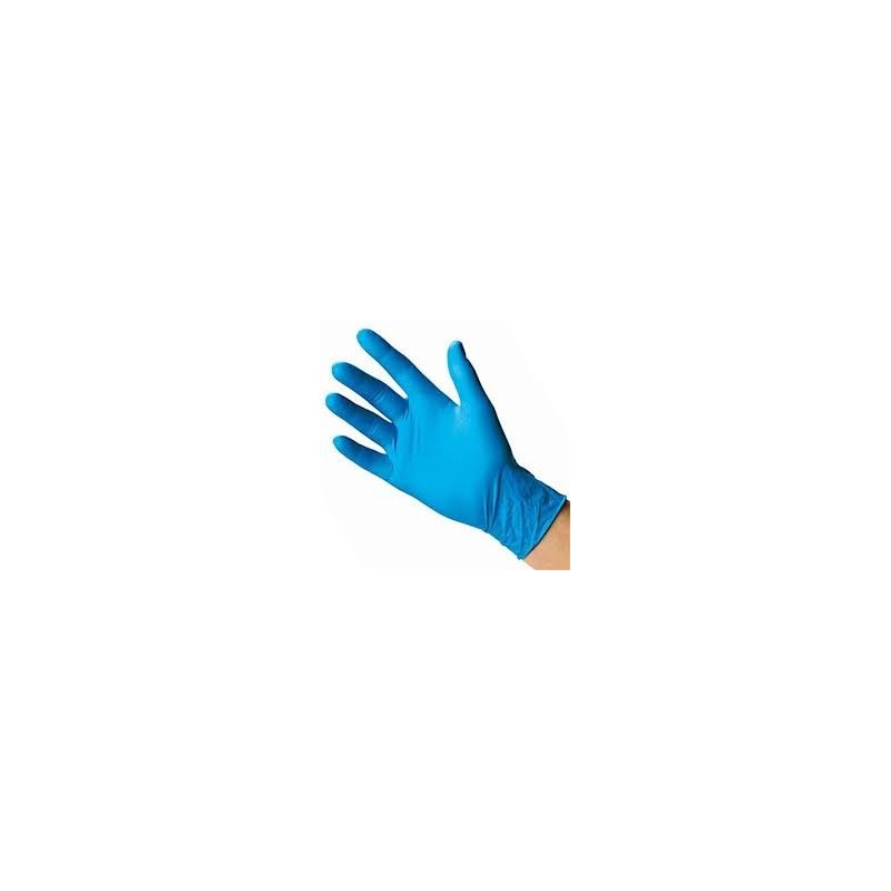 Guantes de NITRILO Azul / Celeste TALLE *S* (caja x 100 unidades)