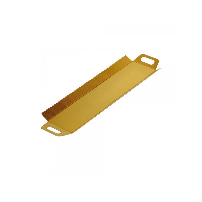 Bandeja Cartón ORO/PLATA con Asas (12 x 30 cm) x 10 unidades