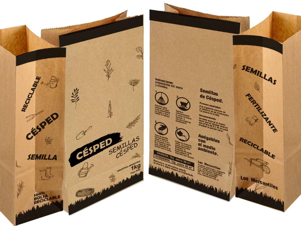 Bolsas con fondo cuadrado impresas